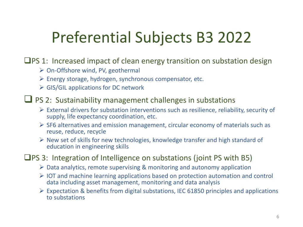 preferential subjects b3 2022