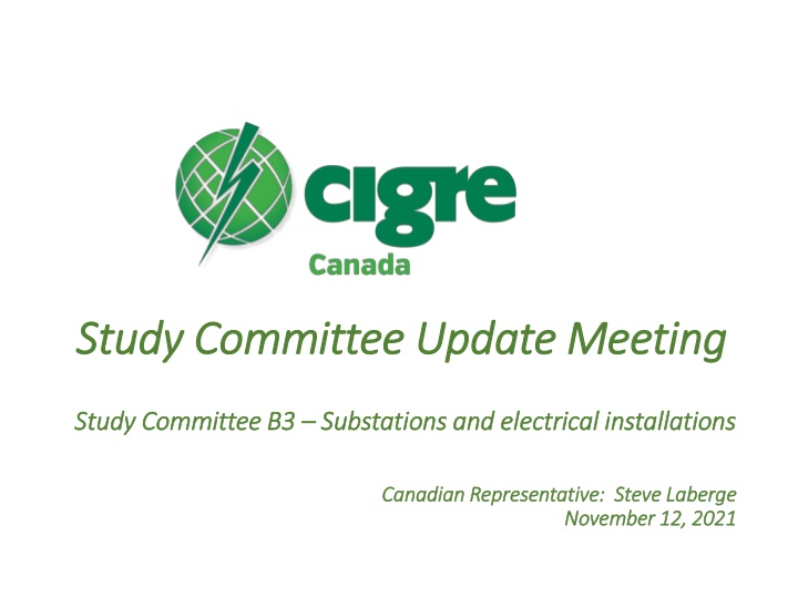 study study committee committee update meeting