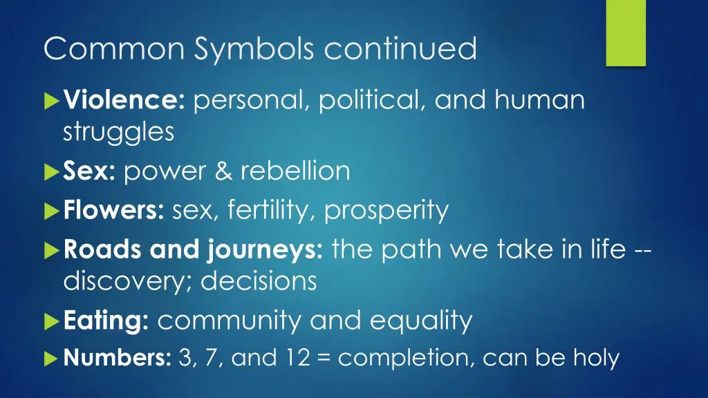 common symbols continued