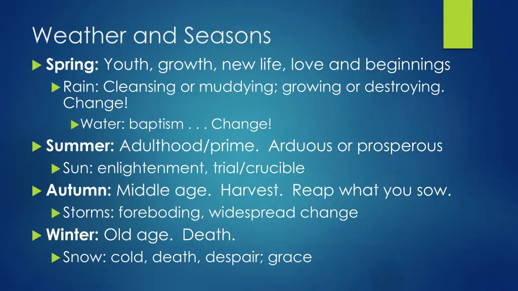 weather and seasons spring youth growth new life