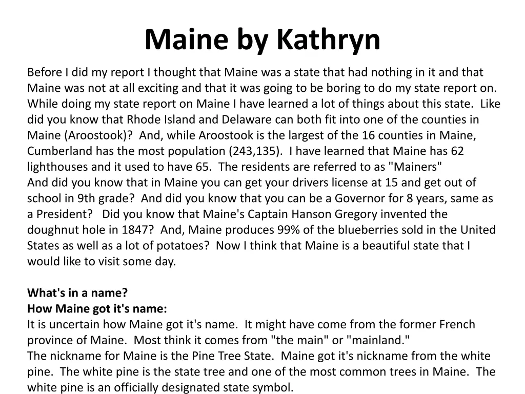 maine by kathryn