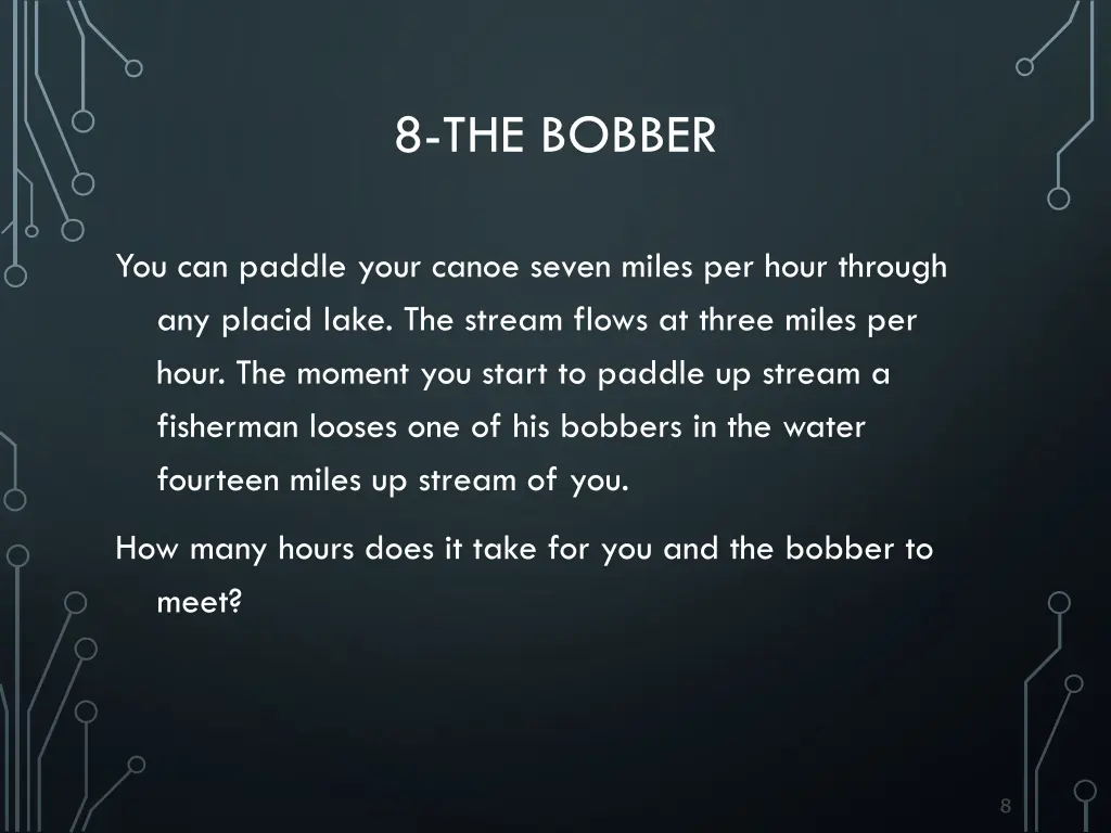 8 the bobber