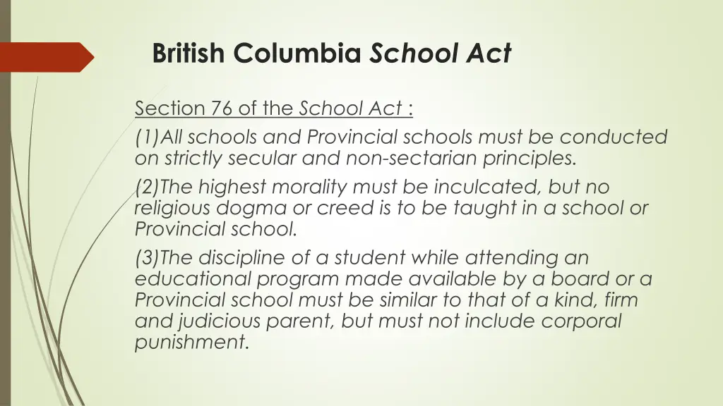 british columbia school act