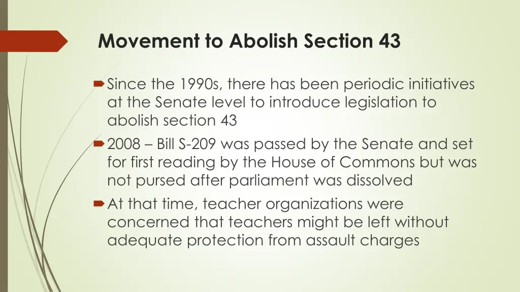 movement to abolish section 43