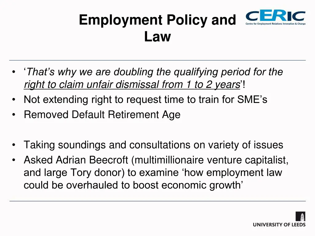 employment policy and law 2