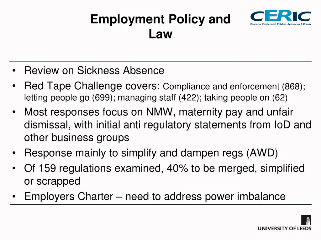 employment policy and law 4