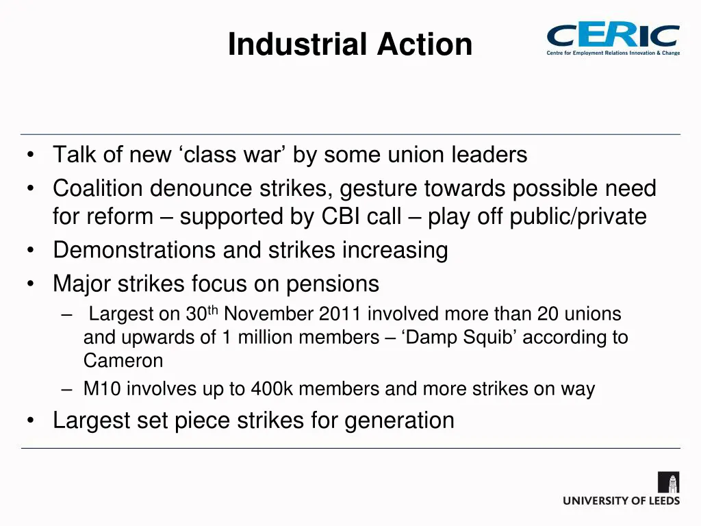 industrial action