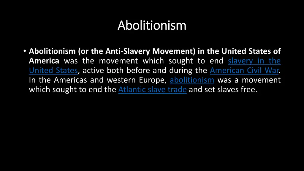 abolitionism abolitionism