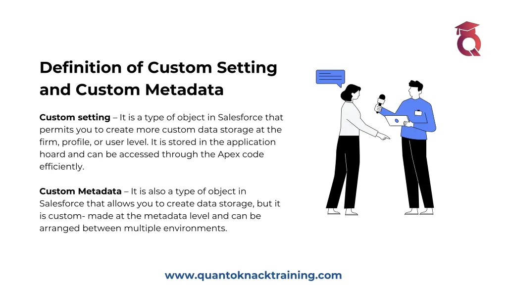 definition of custom setting and custom metadata