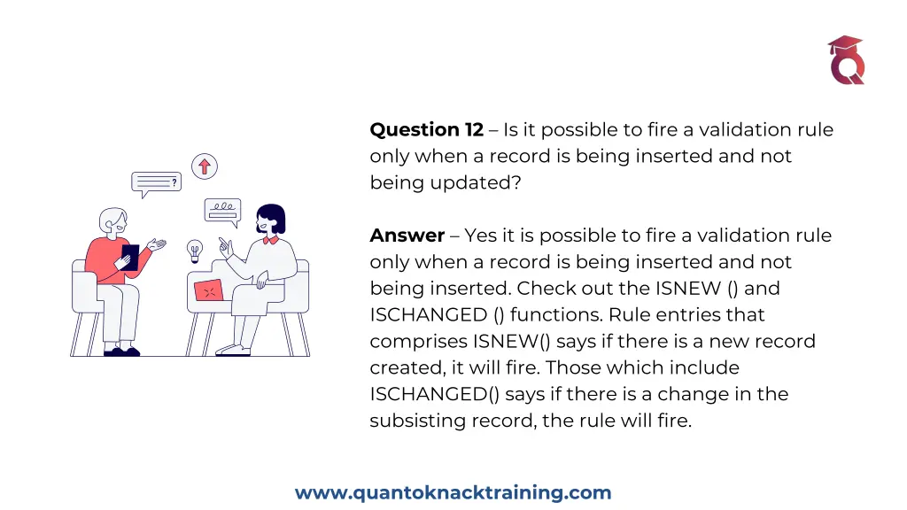 question 12 is it possible to fire a validation