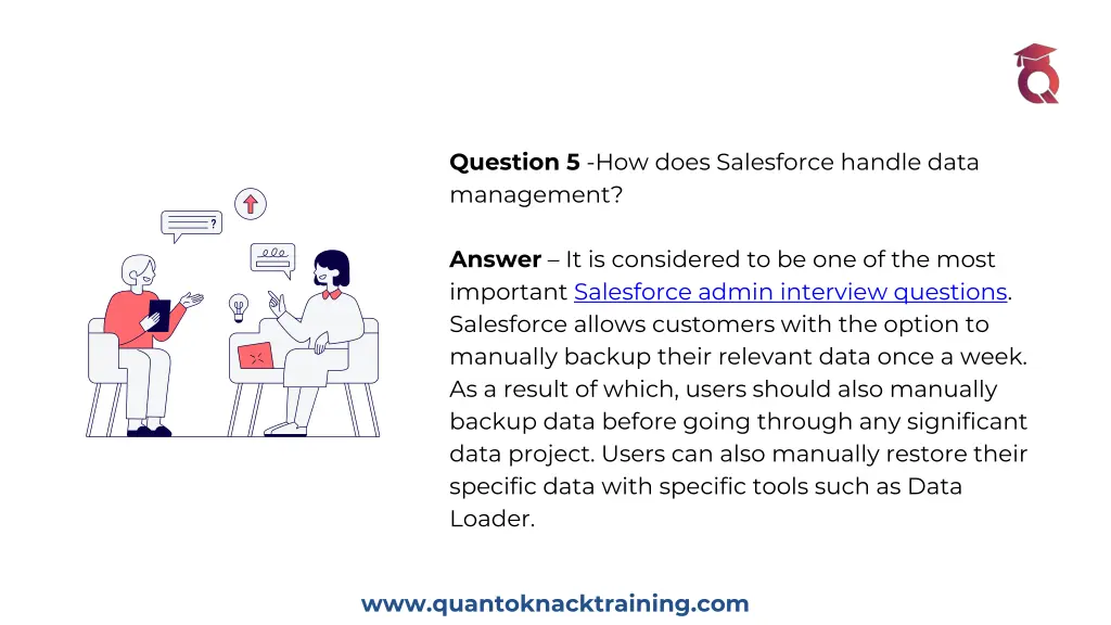 question 5 how does salesforce handle data