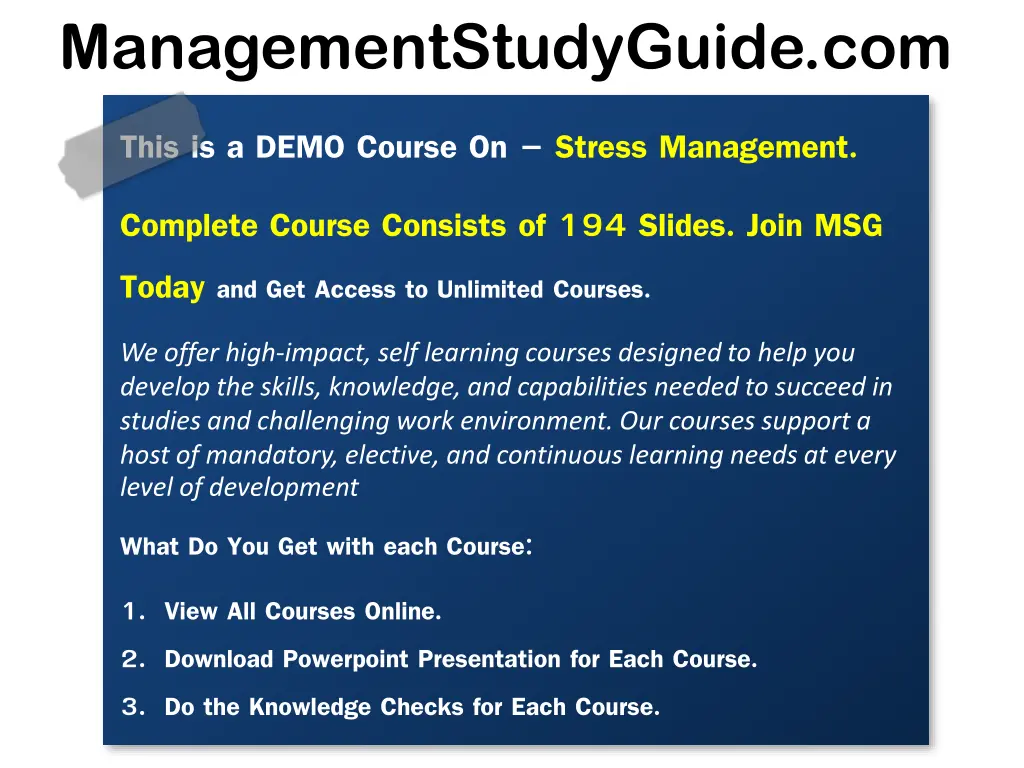 managementstudyguide com