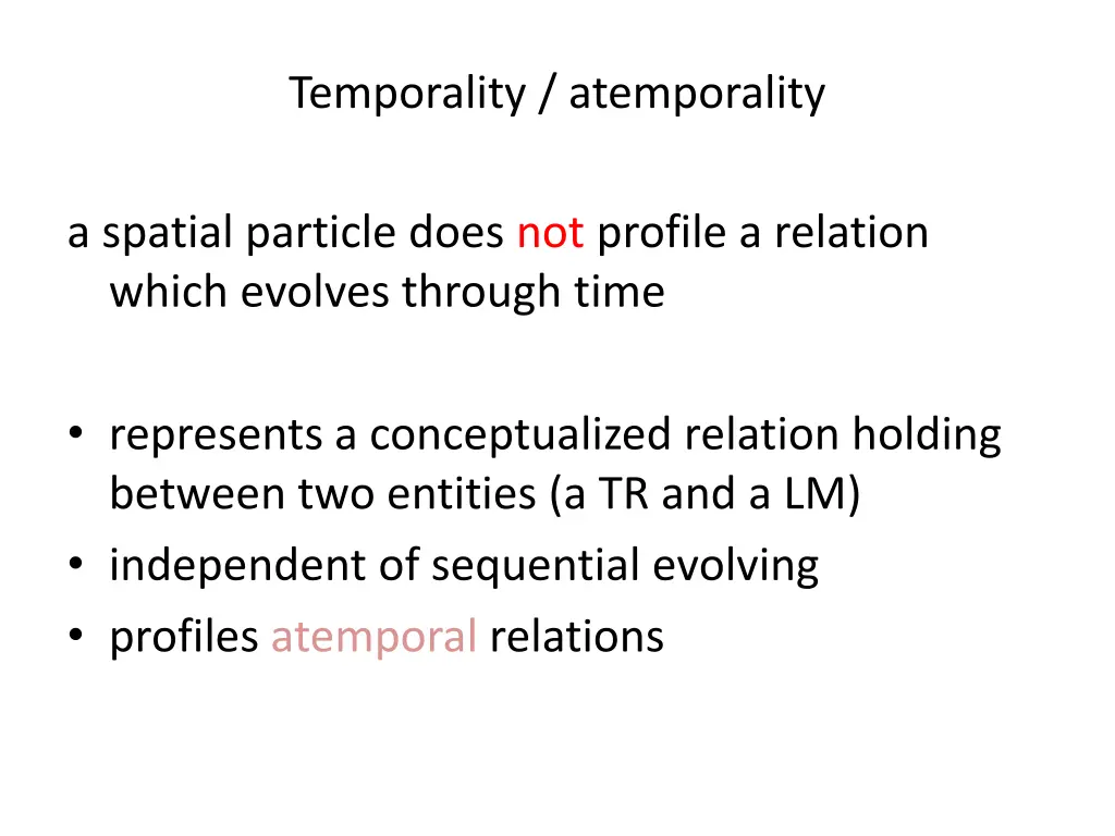 temporality atemporality