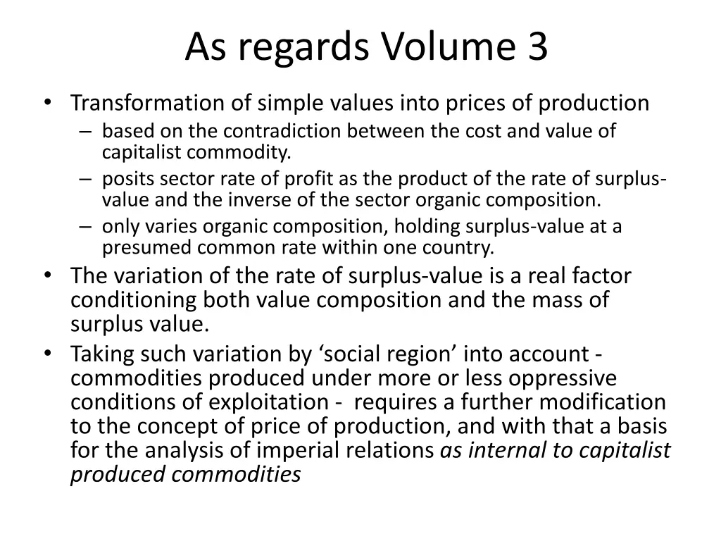 as regards volume 3