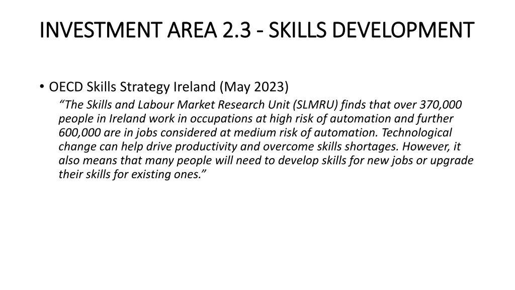 investment area 2 3 investment area 2 3 skills 1