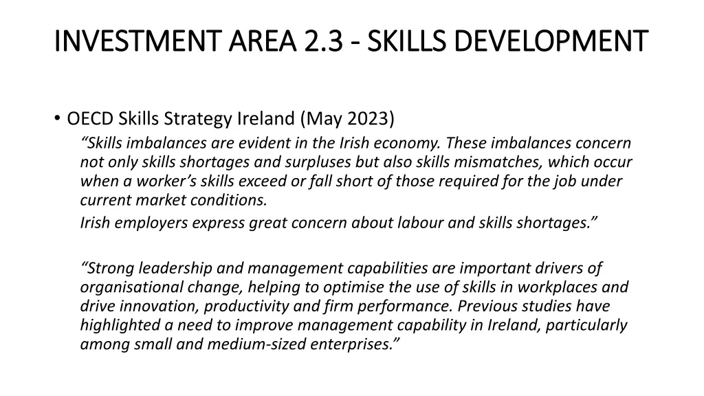 investment area 2 3 investment area 2 3 skills 3