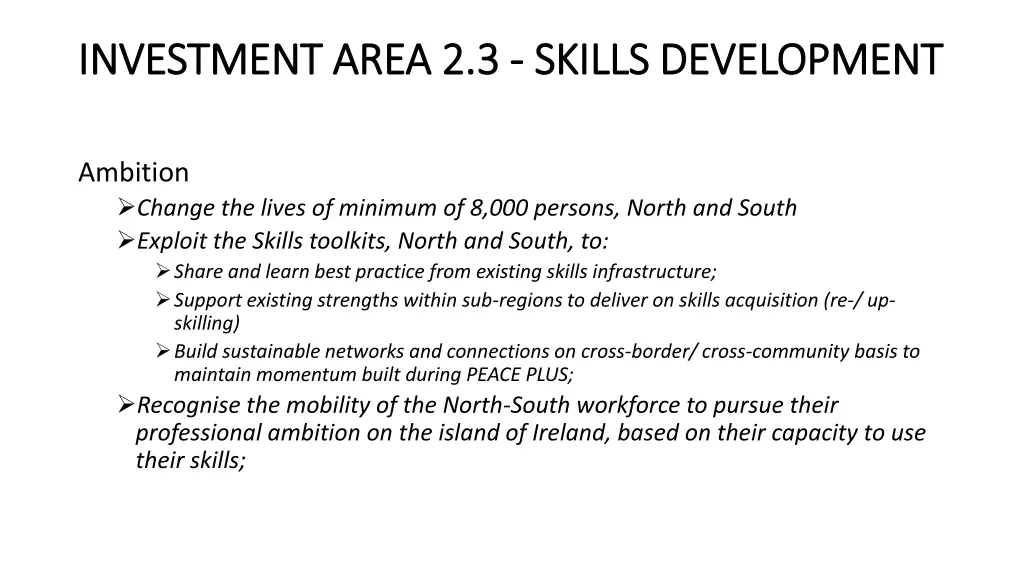 investment area 2 3 investment area 2 3 skills 4