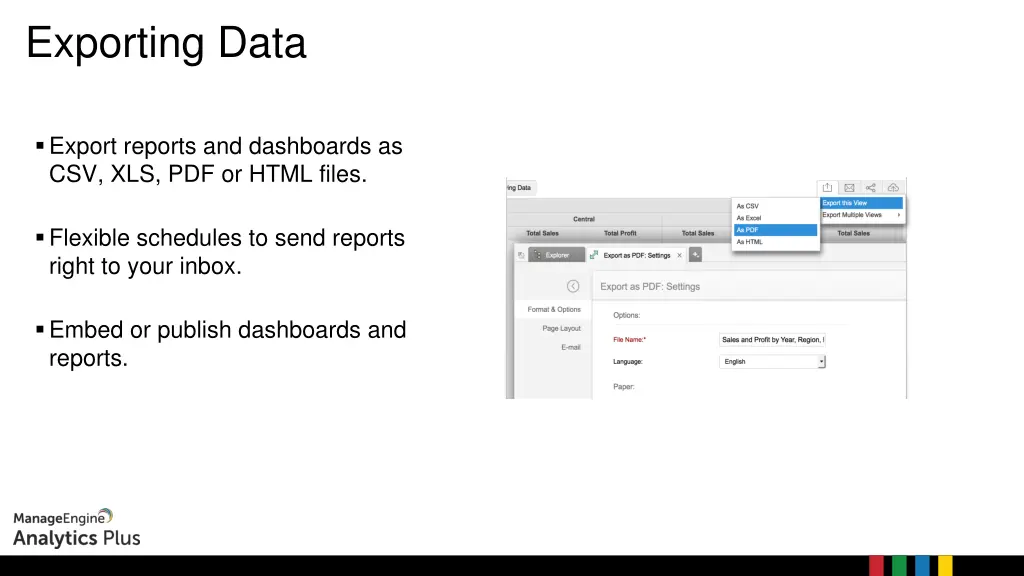 exporting data