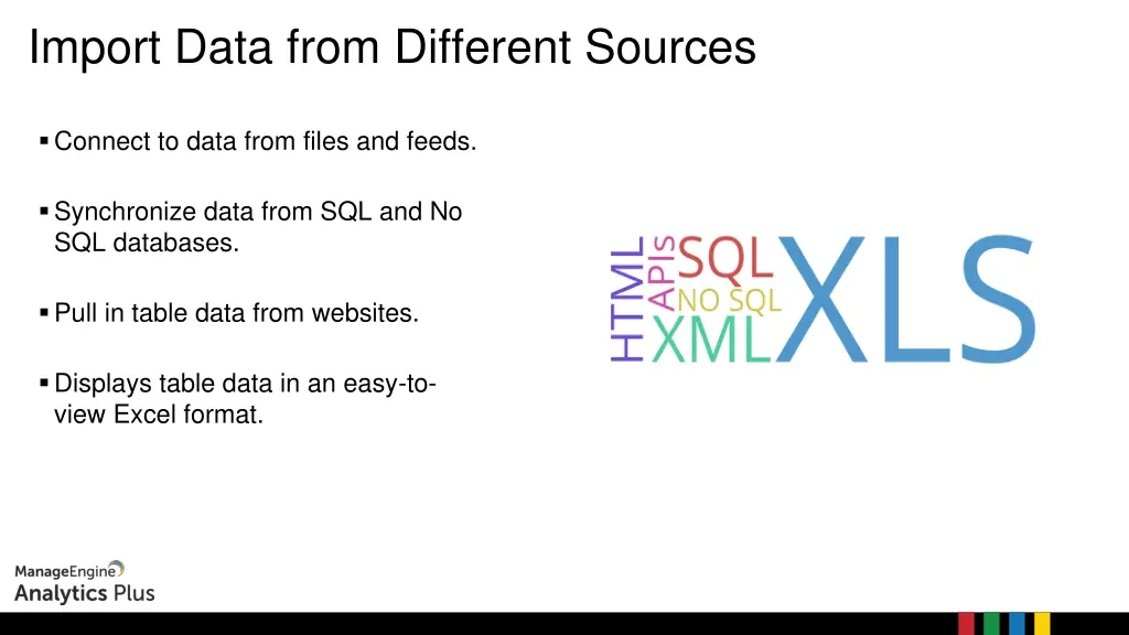 import data from different sources