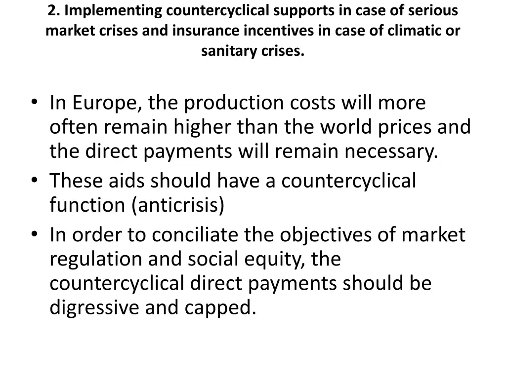 2 implementing countercyclical supports in case