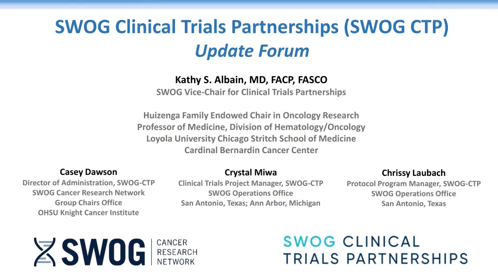 swog clinical trials partnerships swog ctp update