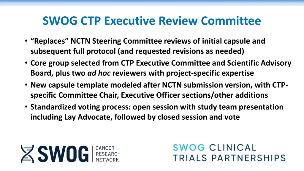 swog ctp executive review committee