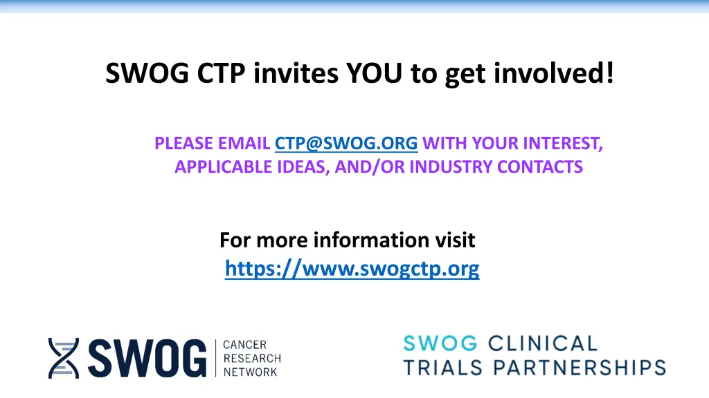 swog ctp invites you to get involved