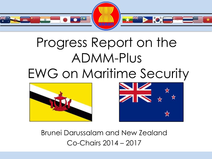 progress report on the admm plus ewg on maritime