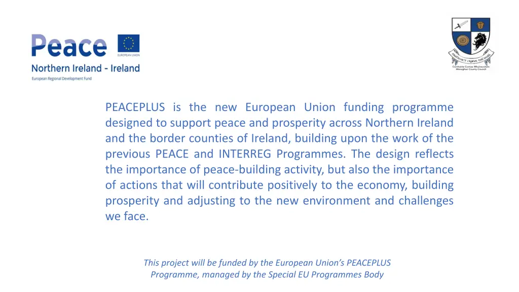 peaceplus is the new european union funding