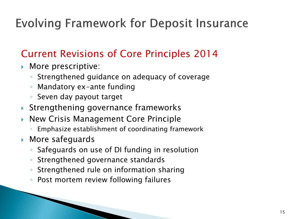 current revisions of core principles 2014 more