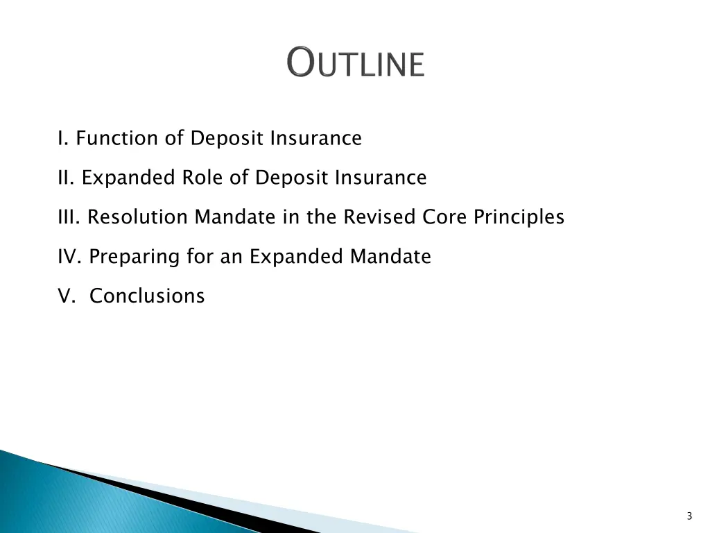 i function of deposit insurance ii expanded role