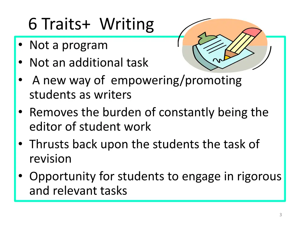 6 traits writing