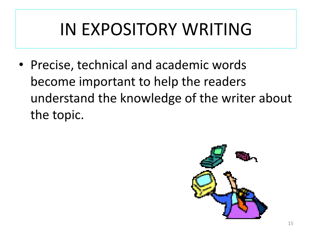 in expository writing