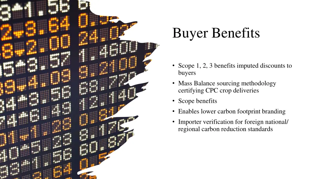 buyer benefits