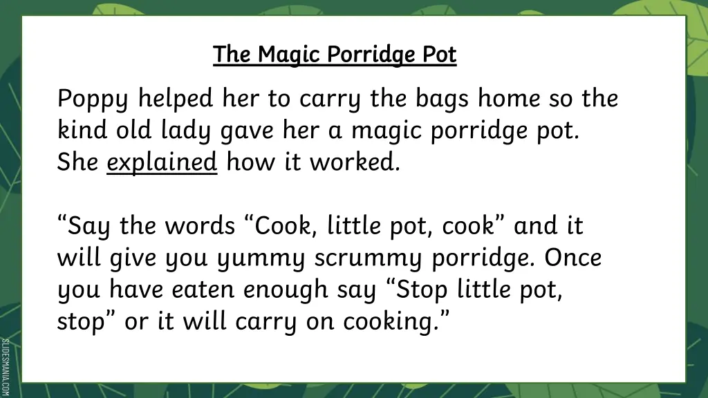 the magic porridge pot the magic porridge pot 2