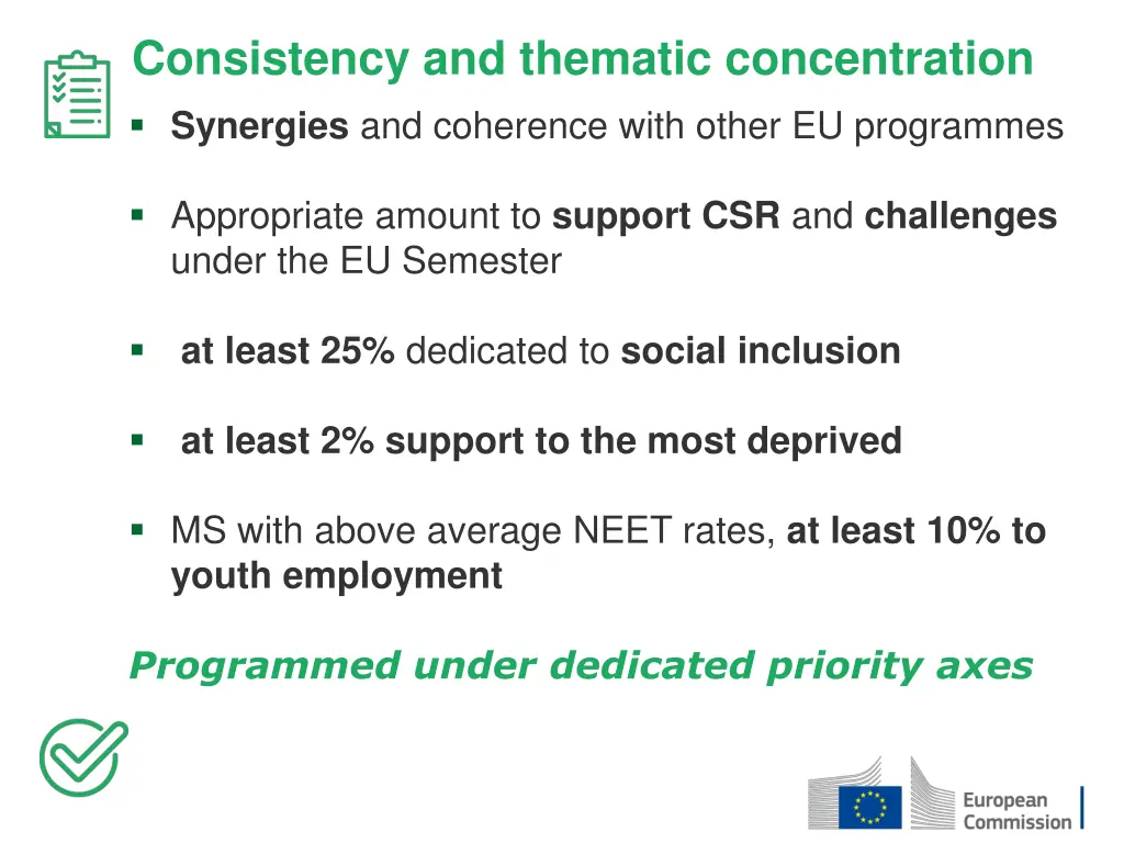 consistency and thematic concentration synergies