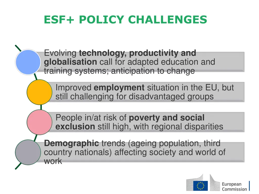 esf policy challenges