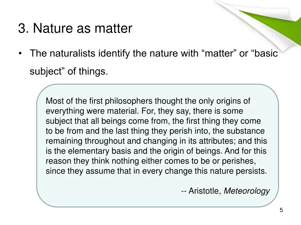 3 nature as matter