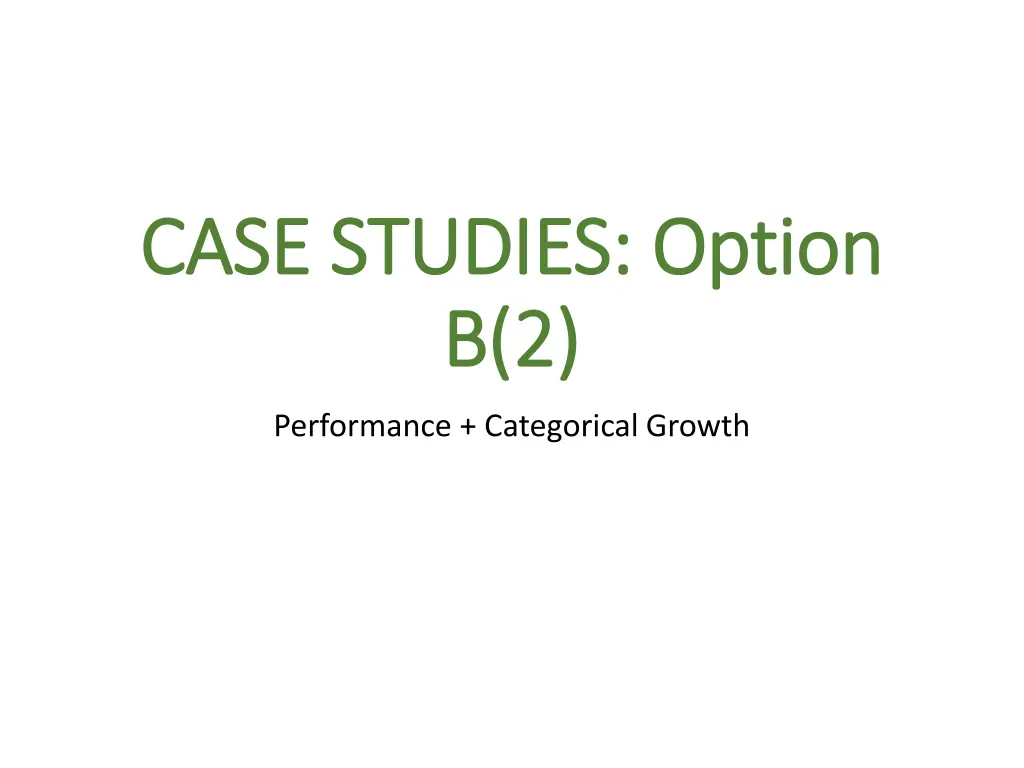 case studies option case studies option b 2 b 2