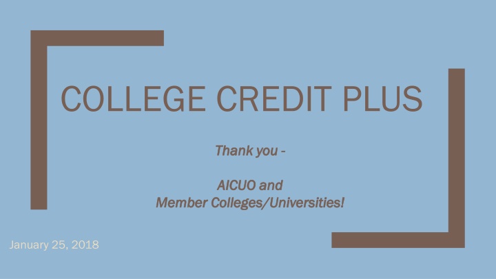 college credit plus