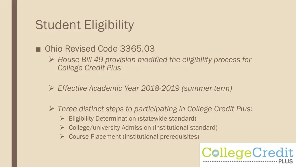 student eligibility