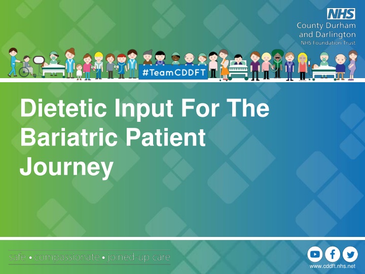 dietetic input for the bariatric patient journey