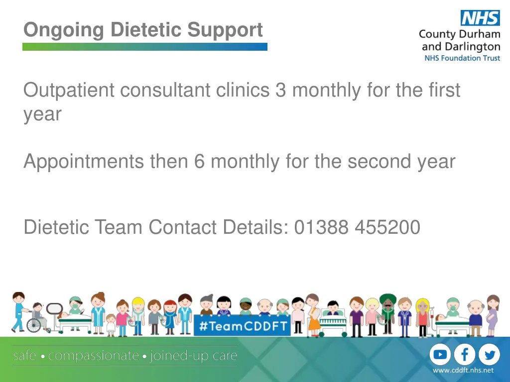 ongoing dietetic support