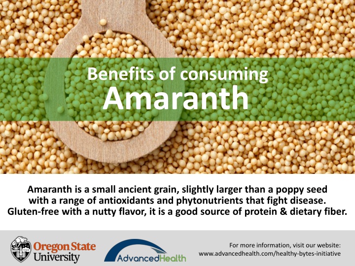 benefits of consuming amaranth