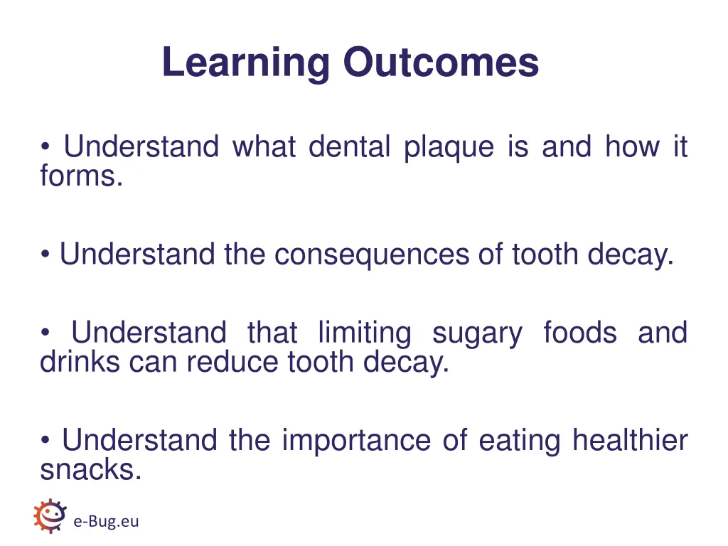 learning outcomes