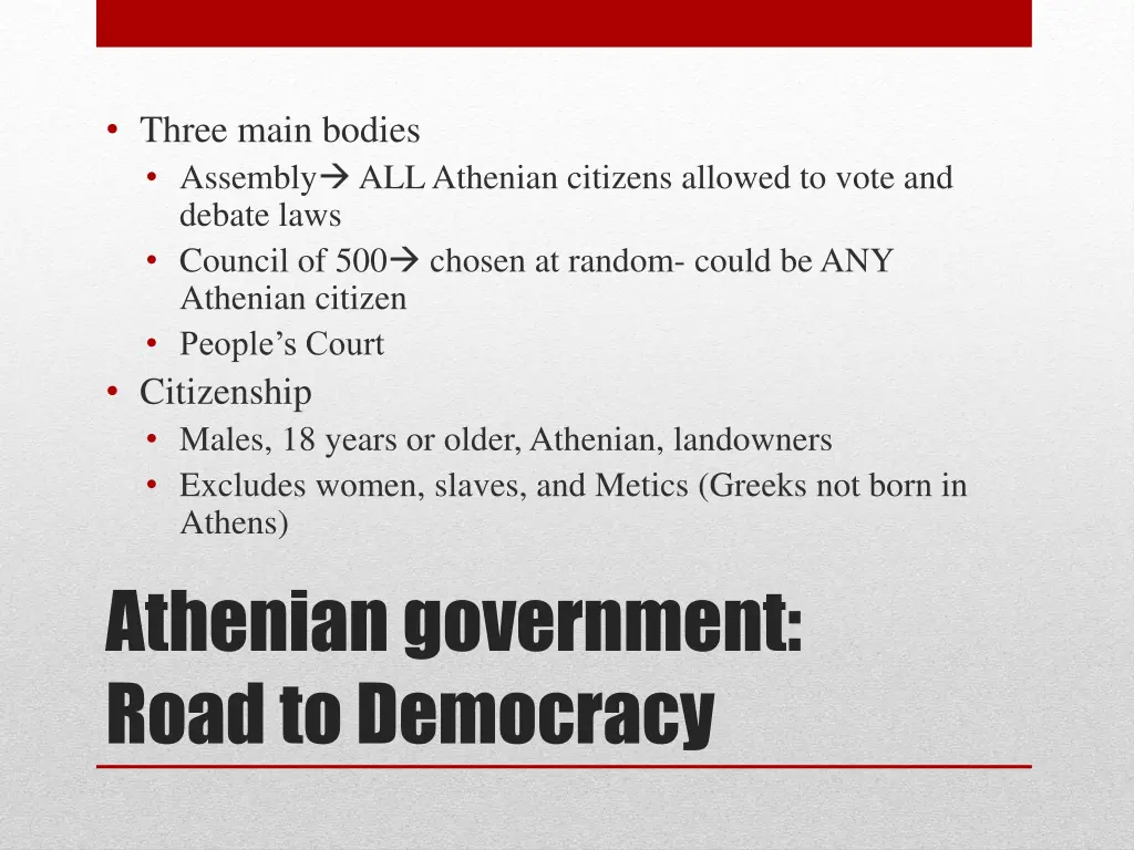 three main bodies assembly all athenian citizens