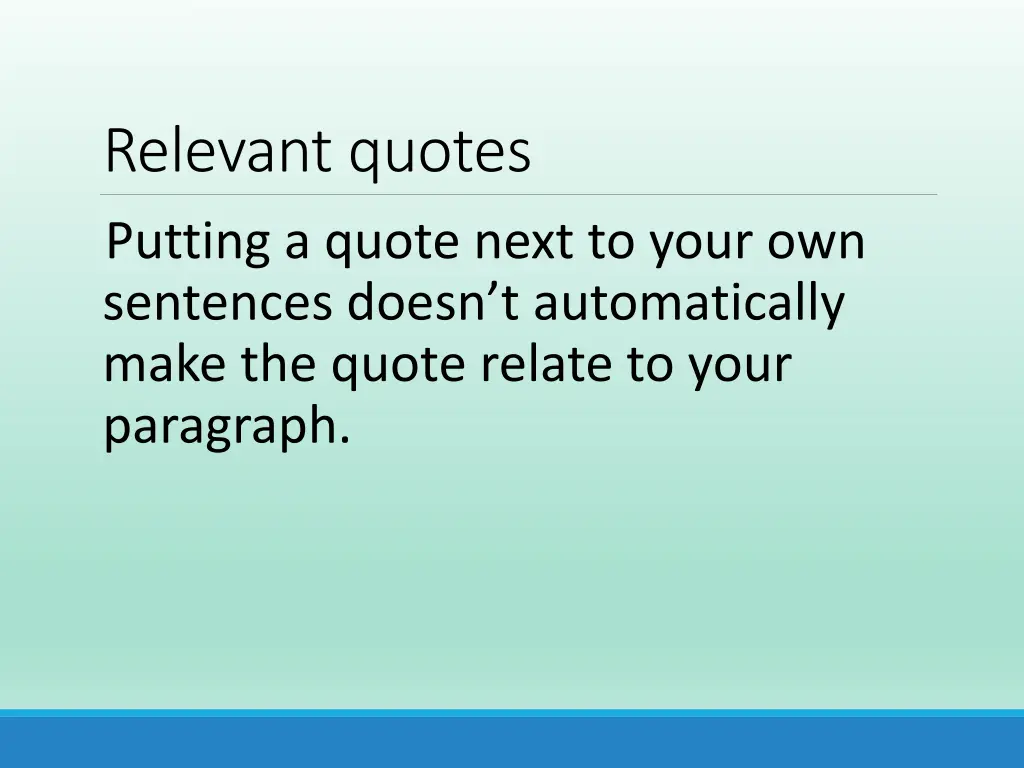 relevant quotes putting a quote next to your