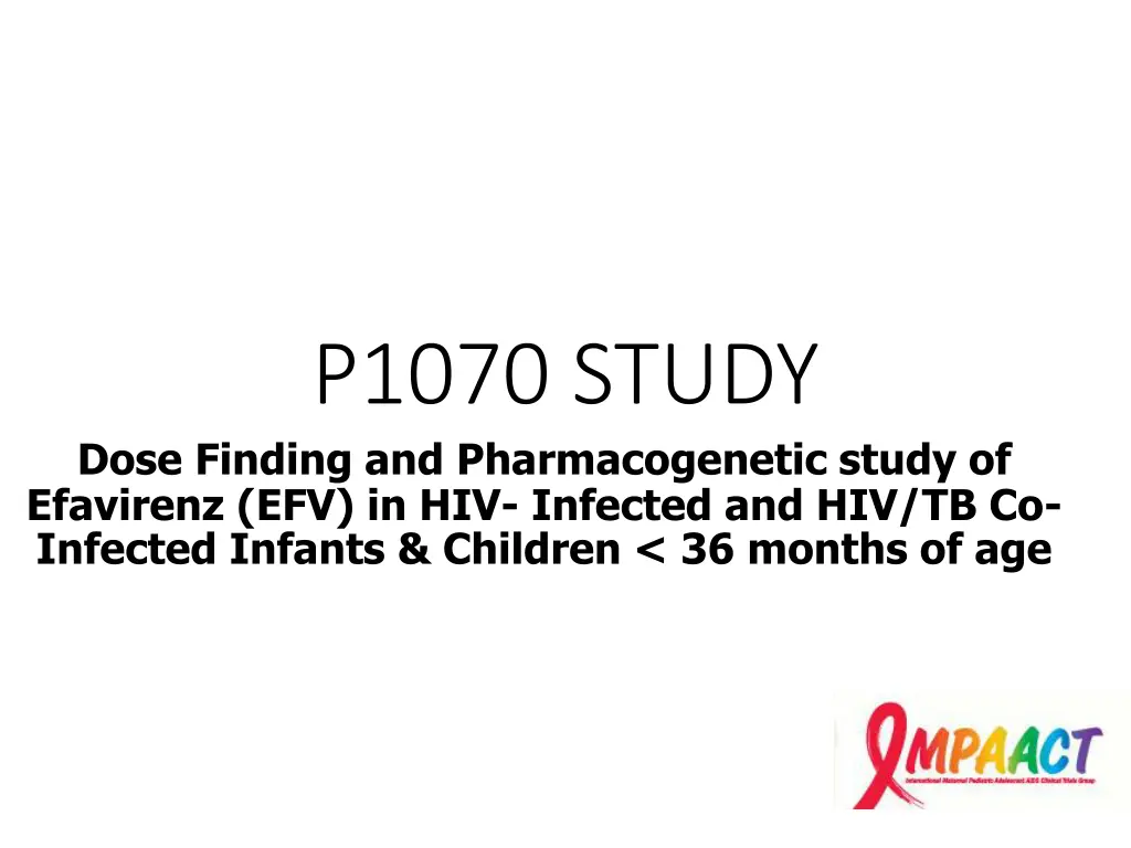 p1070 study dose finding and pharmacogenetic