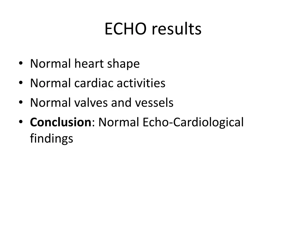 echo results