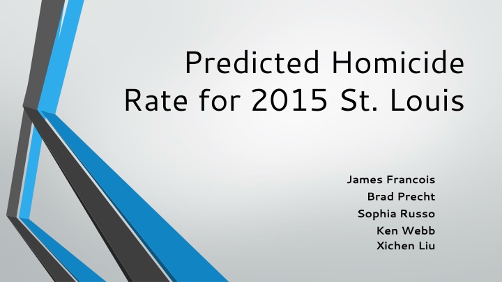 predicted homicide rate for 2015 st louis